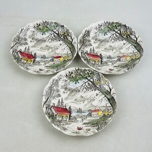 J&G Meakin Welcome Home Saucer Lot of 3 English Staffordshire Replacement